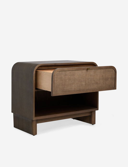 Suzette Grand Nightstand - Smoked Oak