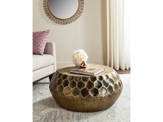 Safavieh Honeycomb Drum Coffee Table