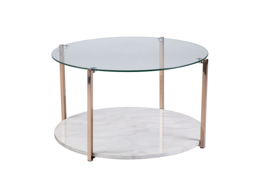 Southern Enterprises Furniture Glass Coffee Table