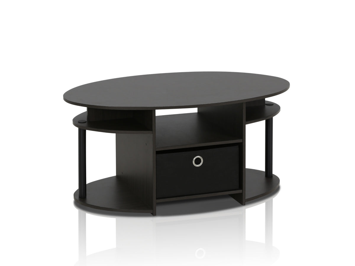 Jaya Oval Coffee Table With Bin