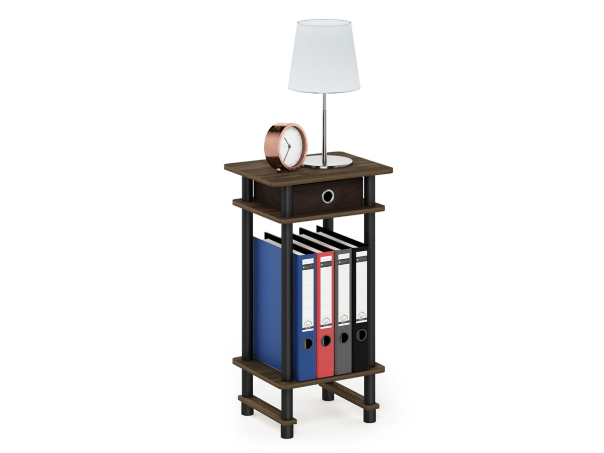 Turn-N-Tube Tall End Table With Bin