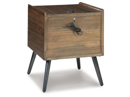 Calmoni 1 Drawer End Table With Usb Charging