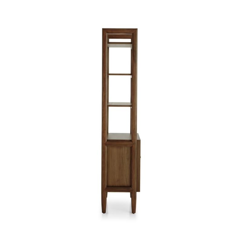 Tate Walnut Bookcase File Cabinet