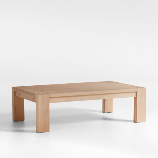 Terra Natural White Oak Wood 68" Rectangular Coffee Table