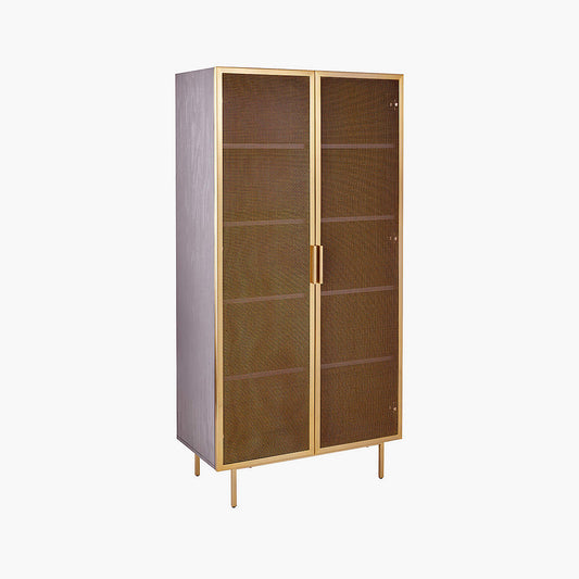 Trace Brass Wire Bookcase