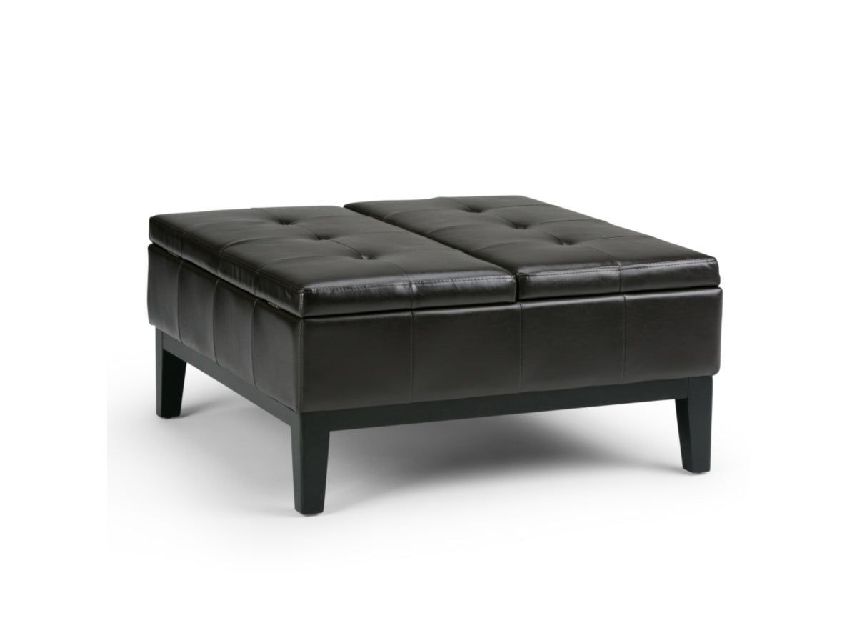 Simpli Home Coffee Table Storage Ottoman