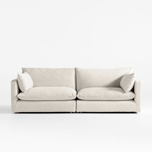 Unwind 2-Piece Slipcovered Sectional