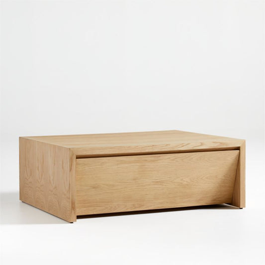 Vander Natural Wood 44" Square Storage Coffee Table