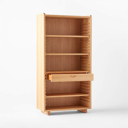 Ventura White Oak Tall Bookcase By Lawson-Fenning