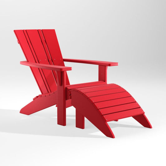 Vista Ii Sunset Red Outdoor Adirondack Chair By Polywood®