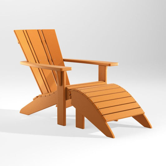 Vista Ii Tangerine Outdoor Adirondack Chair By Polywood®