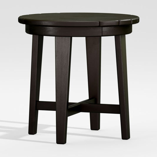 Vista Ii Black Adirondack Outdoor Side Table By Polywood®