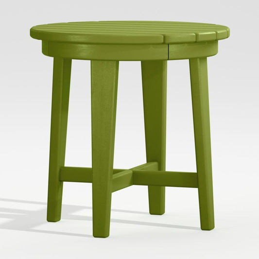 Vista Ii Lime Adirondack Outdoor Side Table By Polywood®