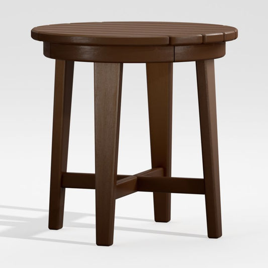 Vista Ii Mahogany Adirondack Outdoor Side Table By Polywood®