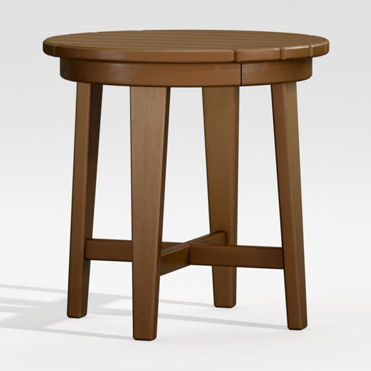 Vista Ii Teak Adirondack Outdoor Side Table By Polywood®