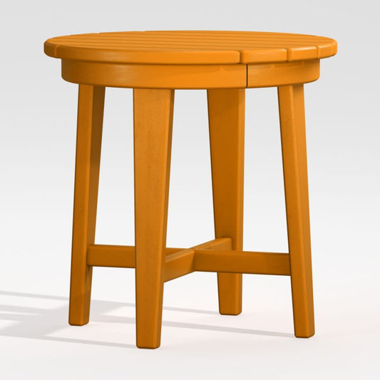 Vista Ii Tangerine Adirondack Outdoor Side Table By Polywood®