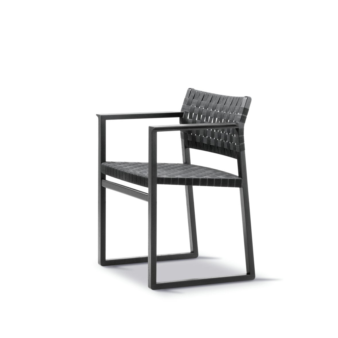 Bm62 Dining Chair, Black/Black Webbing