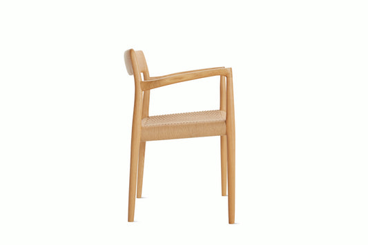 Moller Model 57 Armchair With Woven Seat