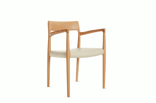 Moller Model 57 Armchair With Leather Seat