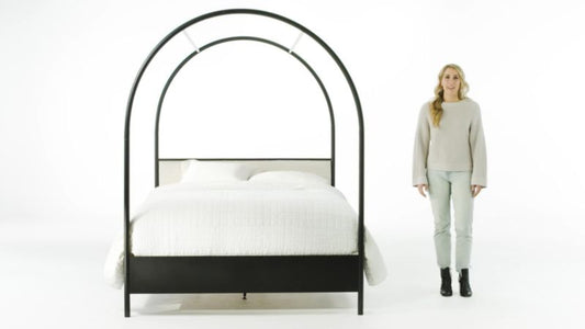 Canyon Arched Canopy Bed With Upholstered Headboard By Leanne Ford