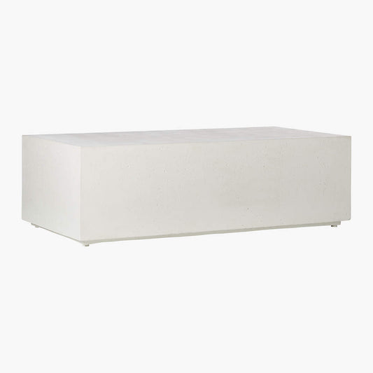 Ivory Concrete Indoor/Outdoor Coffee Table