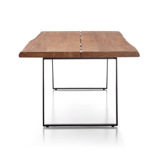 Yukon Natural Live Edge Solid Wood Dining Table (58"-102")