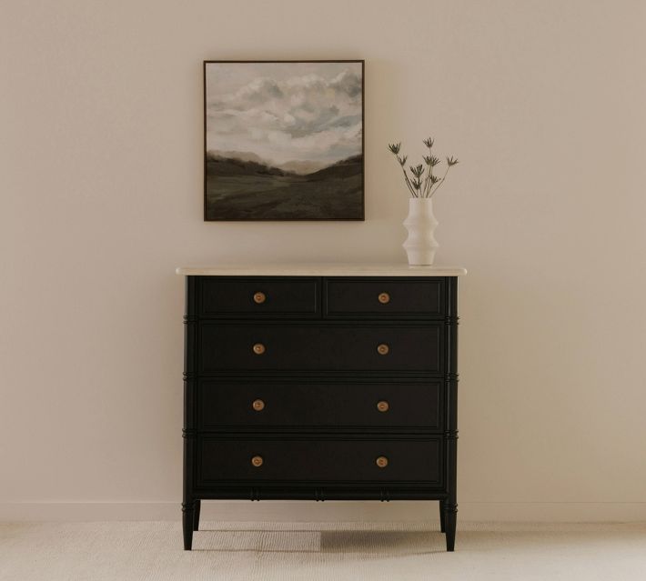 Adrien Marble 5-Drawer Dresser (40")