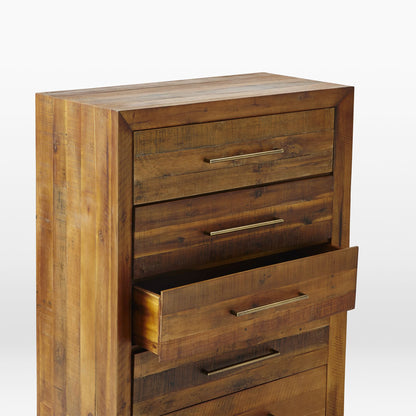 Alexa Reclaimed Wood 5-Drawer Dresser (34")