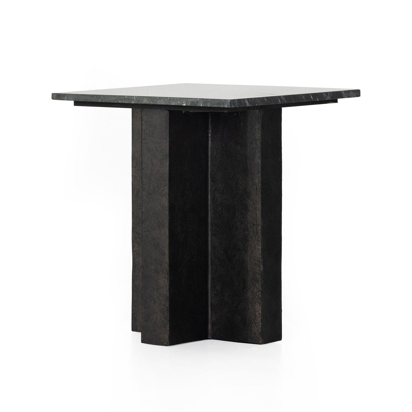 Aluminum Cross Base Side Table (20")