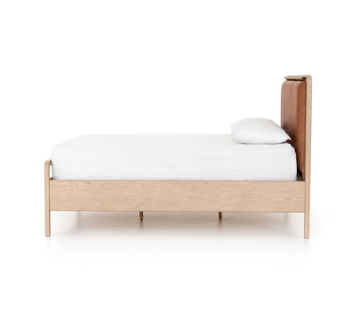 Andes Leather Platform Bed