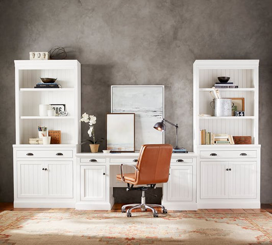 Aubrey Executive Desk Office Suite With Cabinets (104")