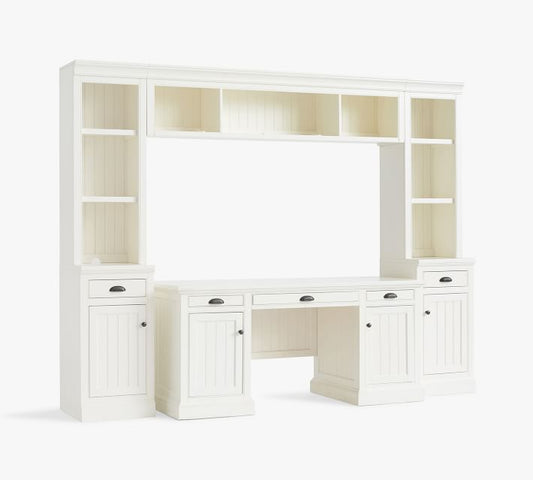 Aubrey Executive Desk Office Suite With Cabinets (104")