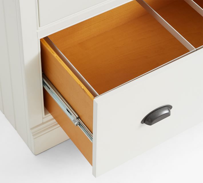 Aubrey Writing Desk With Bookcase & File Cabinet (78")
