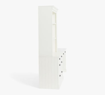 Aubrey Writing Desk With Bookcase & File Cabinet (78")