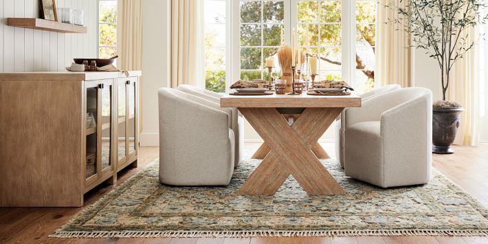 Modern Farmhouse Extending Dining Table (94"-112")