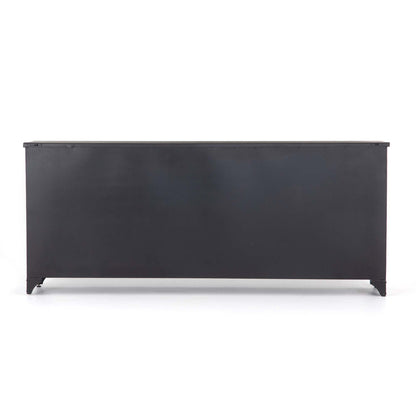 Black & White Iron Media Console