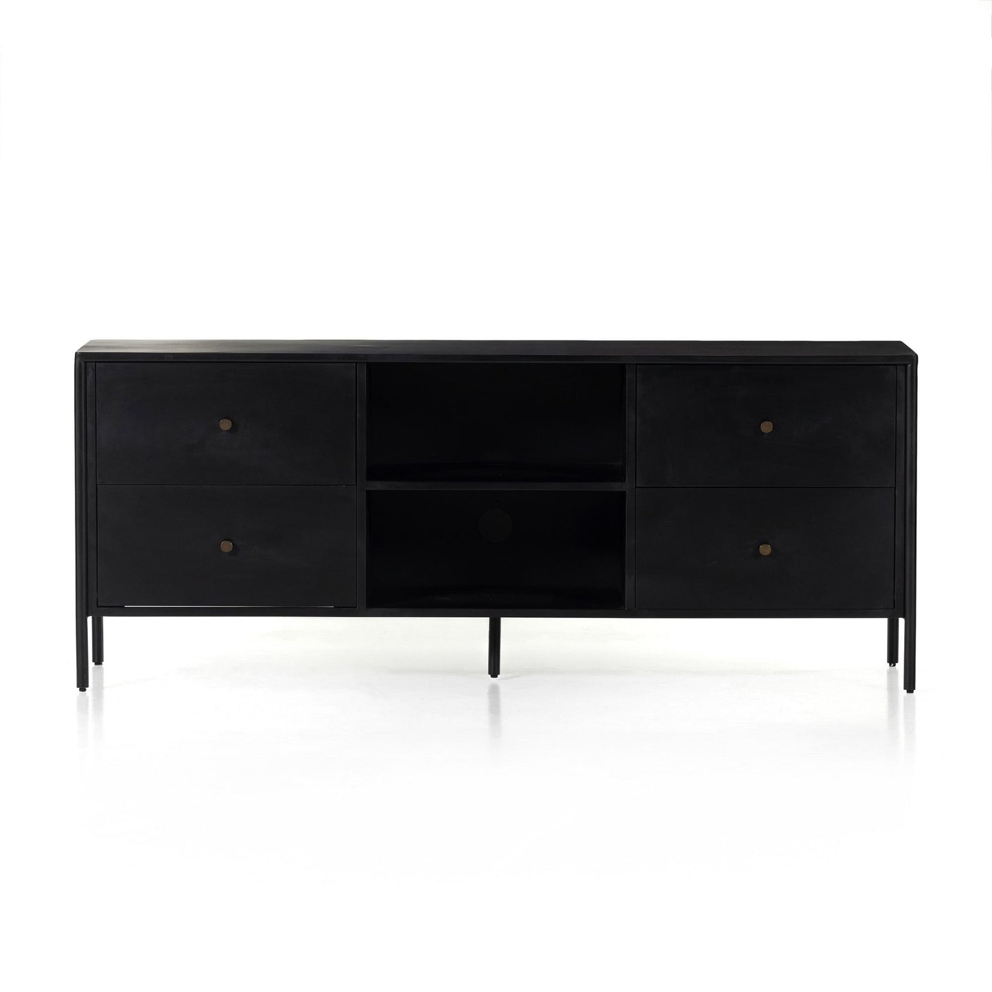 Bronzed Iron Media Console (70")