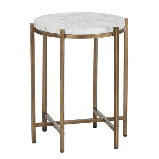 Brushed Iron Side Table