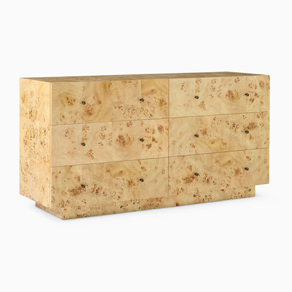 Burl 6-Drawer Dresser (60")