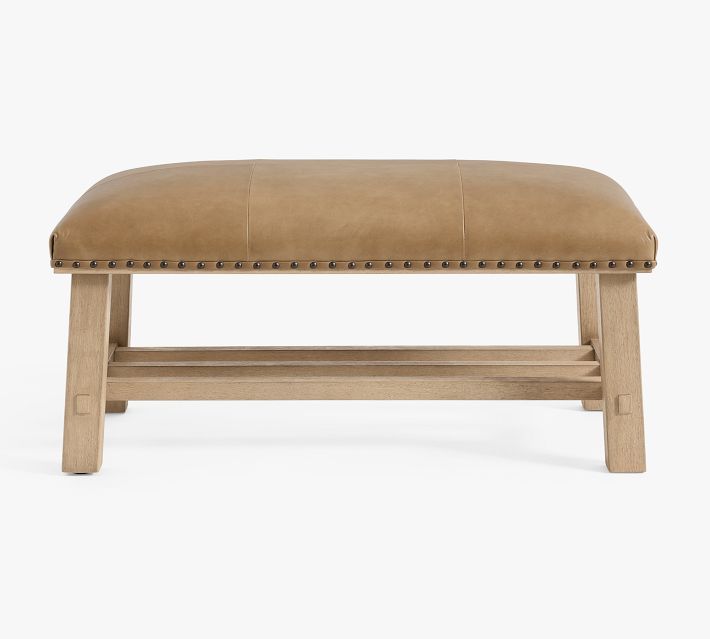 Caden Petite Leather Bench