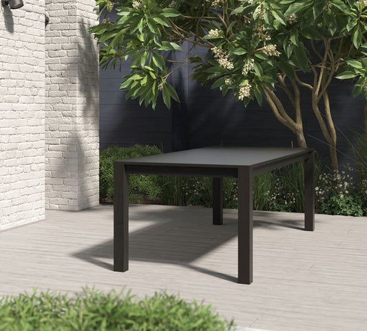 Cali Metal Rectangular Outdoor Dining Table (86.5")