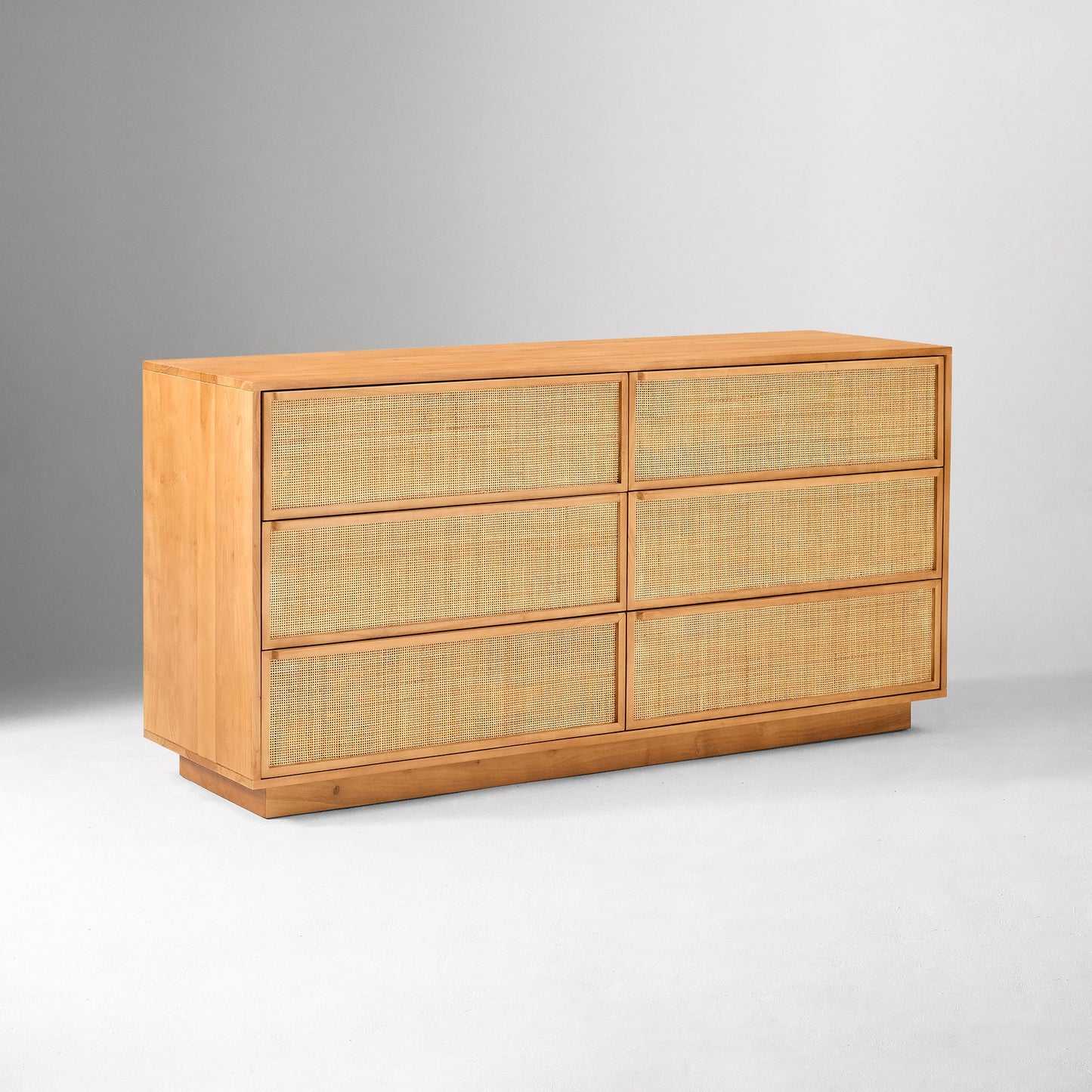 Callahan Rattan 6-Drawer Dresser (60")