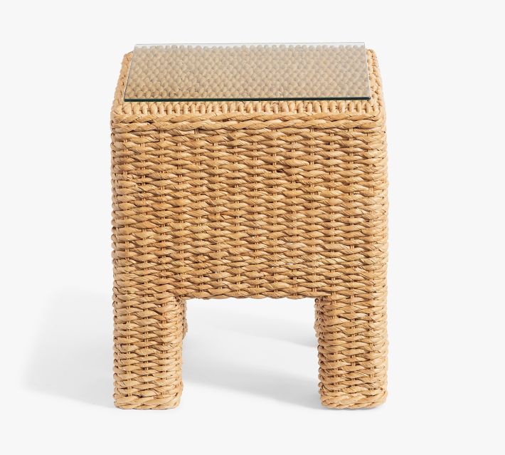 Cardiff Square Woven Side Table (18")