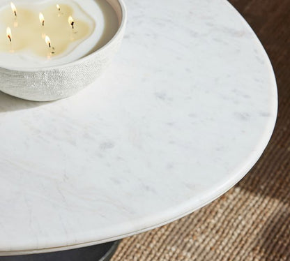 Chapman Oval Marble Coffee Table (52")