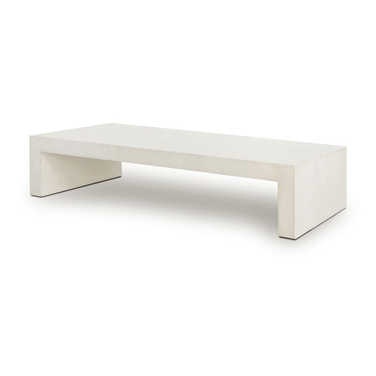 Concrete Waterfall Rectangle Coffee Table (60")