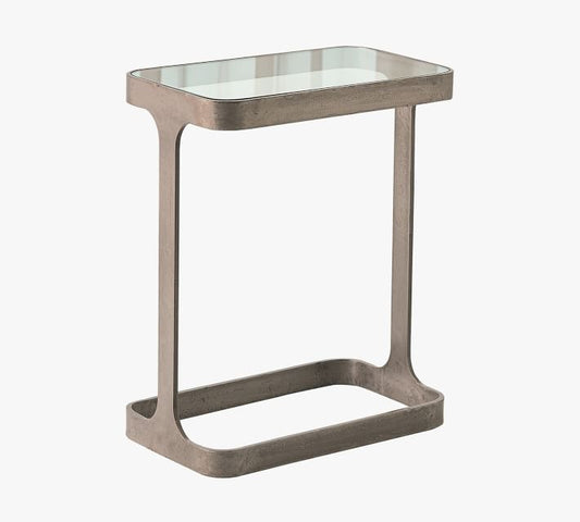 Cooper Rectangular Metal Accent Table (16")