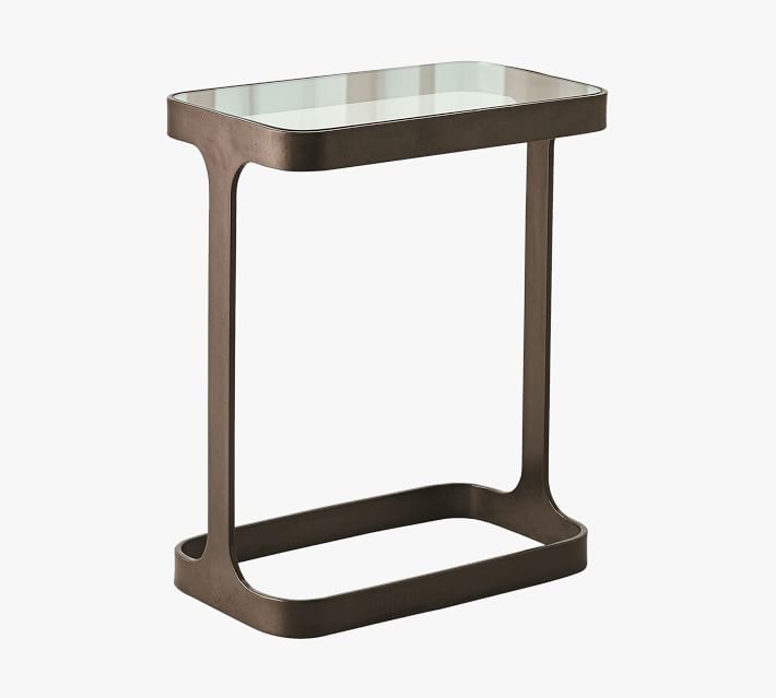 Cooper Rectangular Metal Accent Table (16")