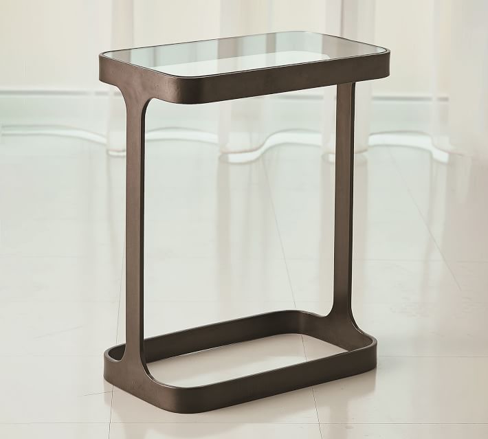 Cooper Rectangular Metal Accent Table (16")