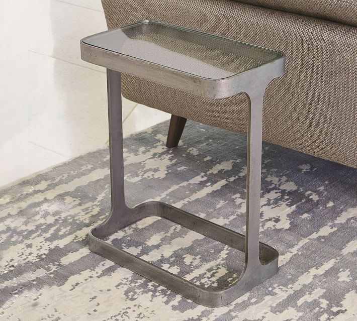 Cooper Rectangular Metal Accent Table (16")