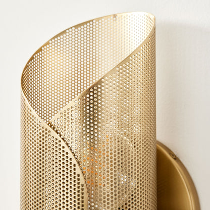 Curl Perforated Sconce